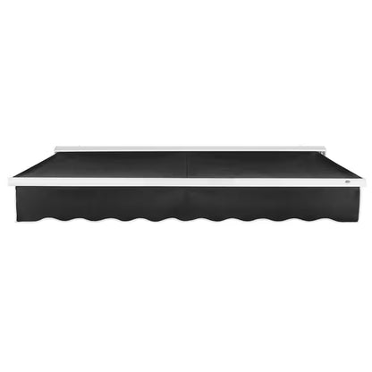 8 Ft. Destin Right Motorized Retractable Awning 96 In. W X 10.38 In. H X 78 In. D Acrylic Fabric in Black